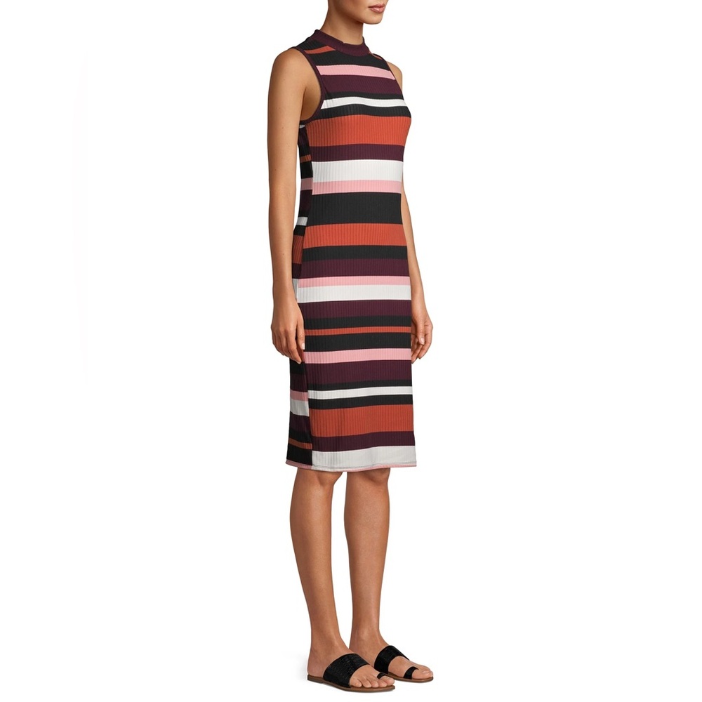 No Boundaries- Tank Dress Striped Red,pink,burgandy,white Sz Medium (7-9)